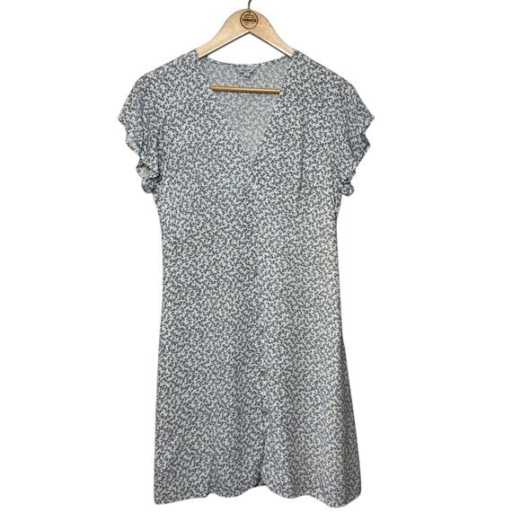 Rails Women’s Helena Blue Garden Button Front Floral V Neck Dress Size Small - Picture 1 of 11